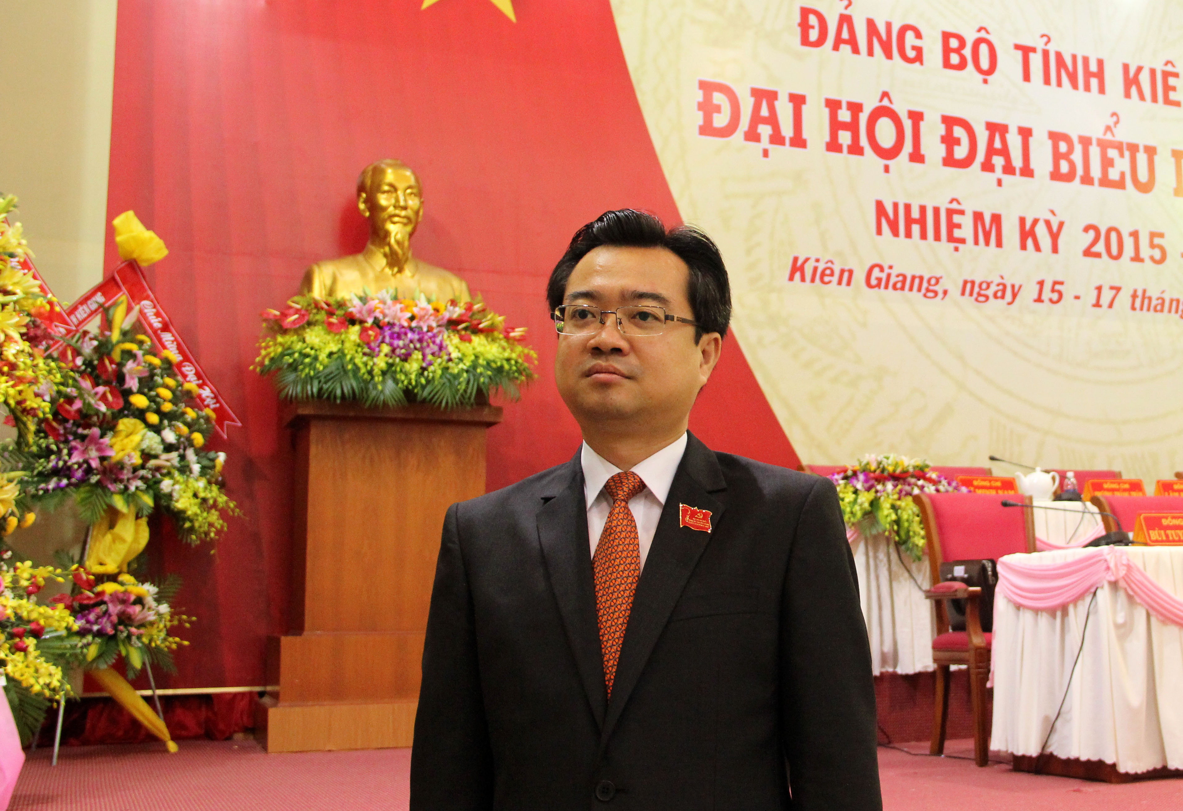 Ông Nguyễn Thanh Nghị (39 tuổi), được bầu làm Bí thư Tỉnh ủy Kiên Giang, nhiệm kỳ 2015-2020 - Ảnh: Hải Lăng