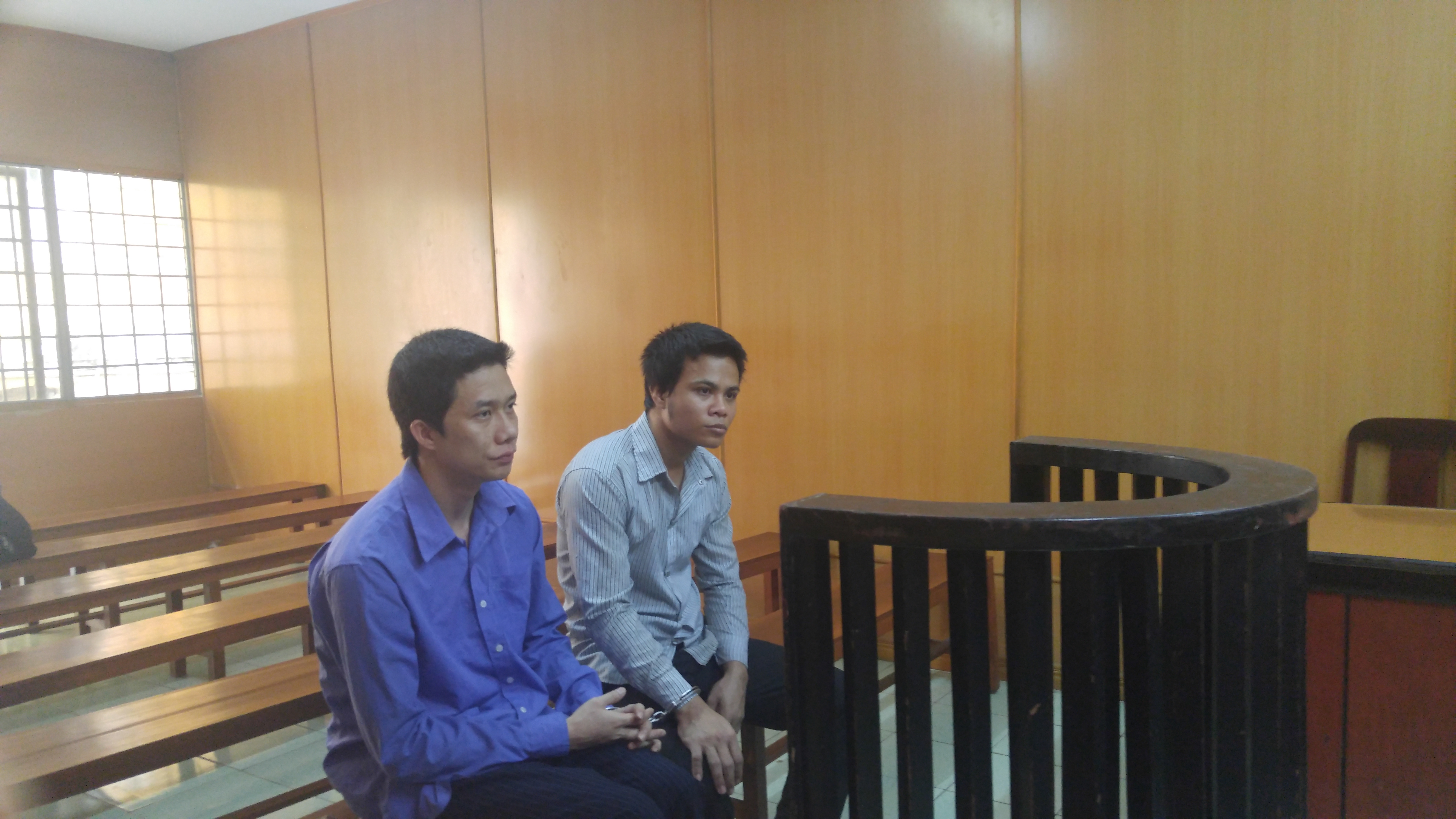 Các bị cáo tại phiên tòa phúc thẩm sáng 10.3 - Ảnh: Phan Thương