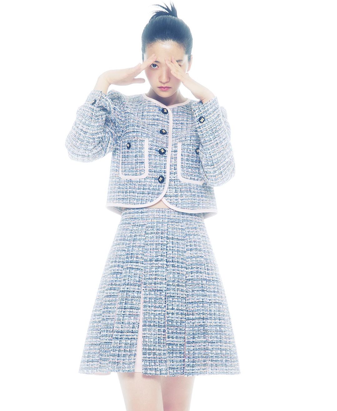 Bán Chạy!Set Áo Khoác + Chân Váy Dài Vải Tweed Thời Trang Thu Đông 2020  Thanh Lịch Cho Nữ - Tìm Voucher