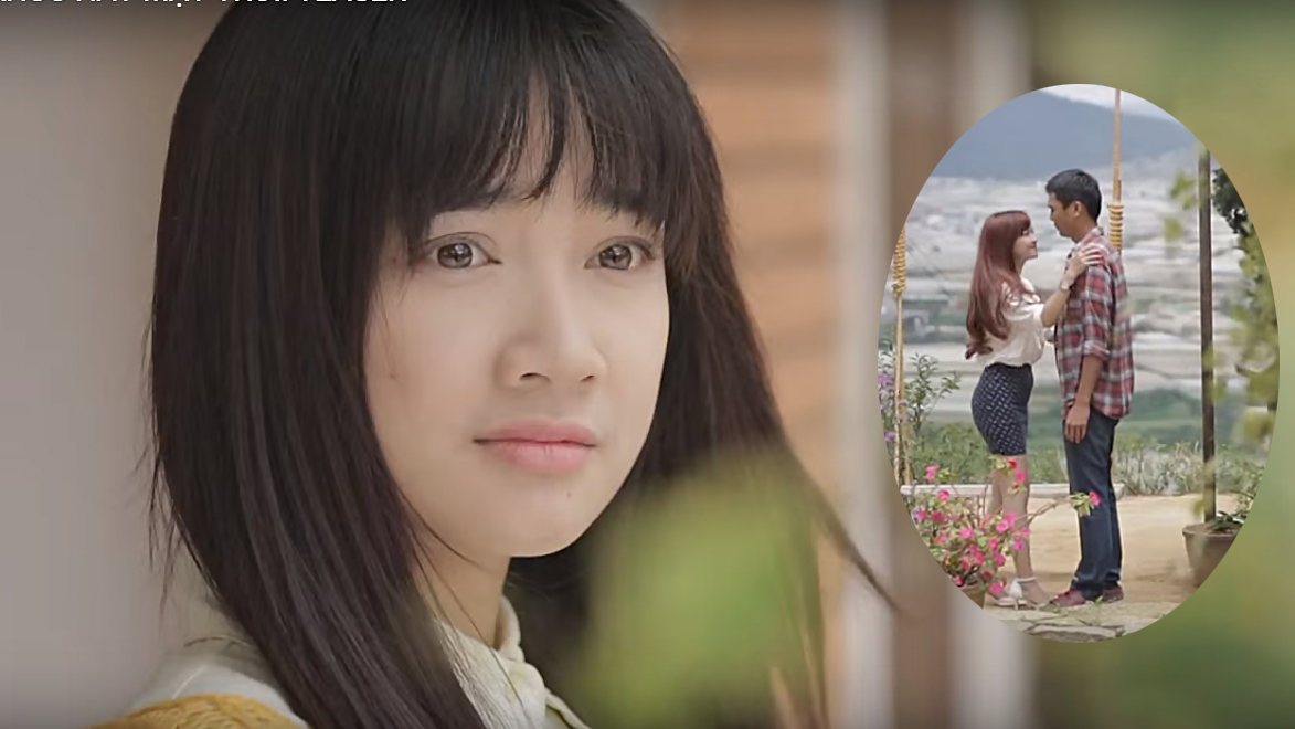 Trong MV nhạc phim, Đinh Hương thành "người thứ ba" trong chuyện tình yêu của Nhã Phương - Ảnh cắt từ clip