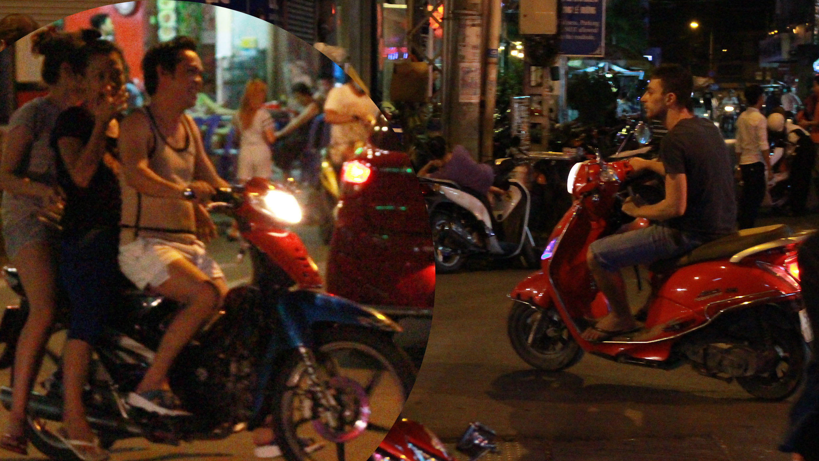 Nhiều người Việt không chấp hành luật giao thông tại khu phố Tây (Q.1, TP.HCM) - Ảnh: Vũ Phượng