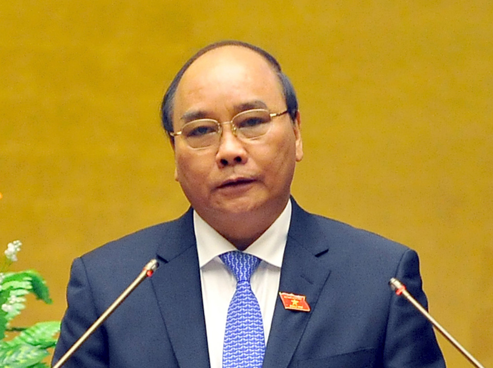 Giới thiệu ông Nguyễn Xuân Phúc để bầu Thủ tướng - Ảnh: Ngọc Thắng