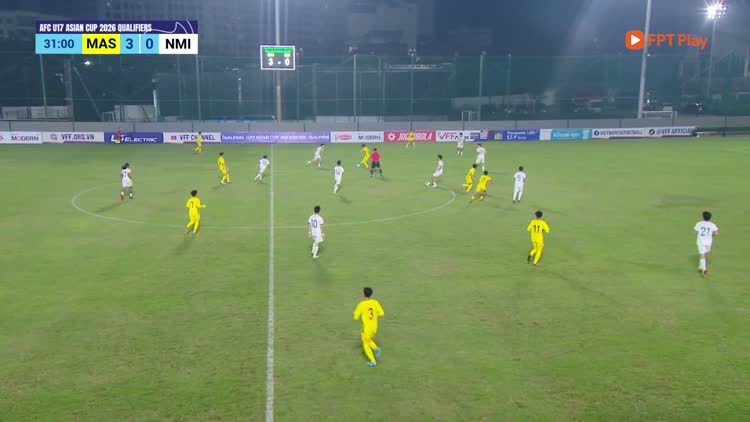 U.17 Malaysia 13-0 U.17 Quần đảo Bắc Mariana: Chiến thắng hủy diệt 