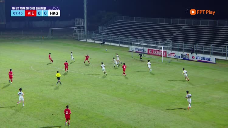 Highlight U.17 Việt Nam 2-0 U.17 Hồng Kông: Giữ vững ngôi đầu 