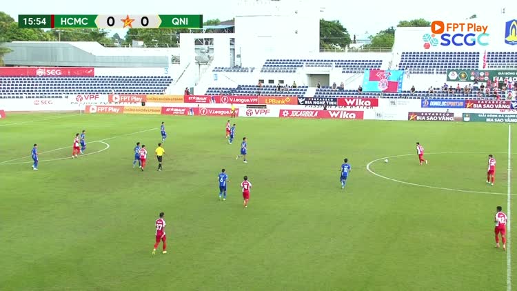 Higlight TP.HCM 1-0 Quảng Ninh: Thẻ đỏ cho HLV đội khách