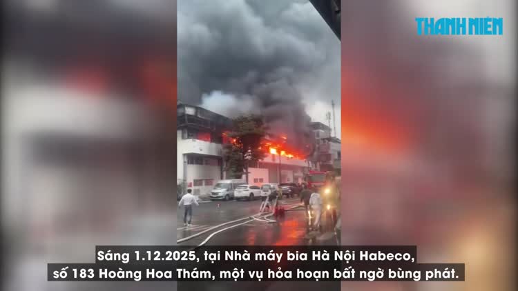 Cháy tại nhà máy bia Hà Nội Habeco