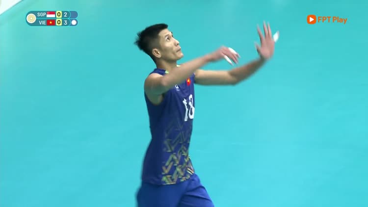 Highlight bóng chuyền nam Việt Nam 3-0 Singapore: Chiến thắng dễ