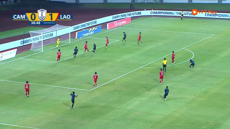 Highlight U.23 Campuchia 1-1 U.23 Lào: Bất phân thắng bại