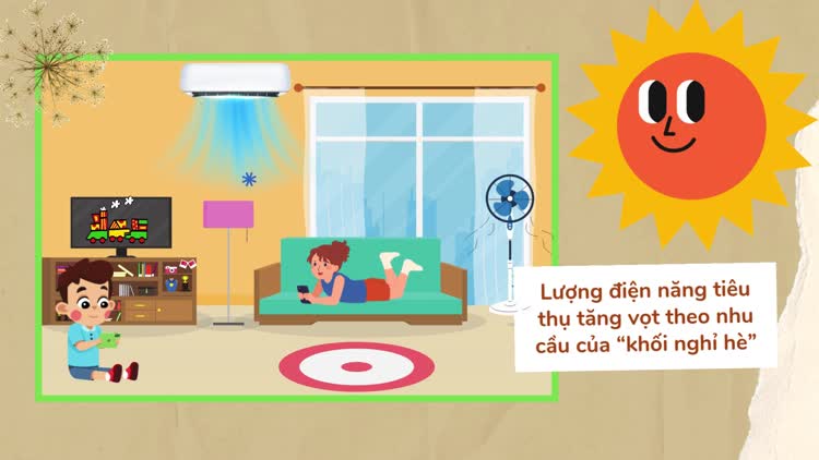 Gom khối nghỉ hè bày trò vui tiết kiệm điện