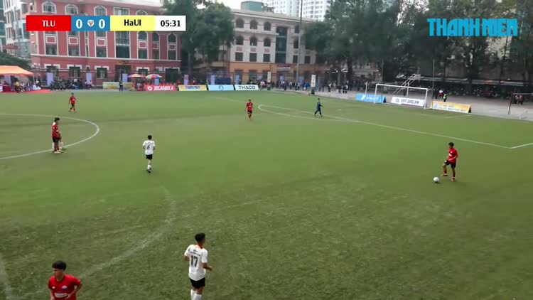 Highlight ĐH Thủy Lợi (TLU) 2-0 ĐH Công nghiệp Hà Nội (HaUI): Hoàng Danh bản lĩnh trên chấm penalty
