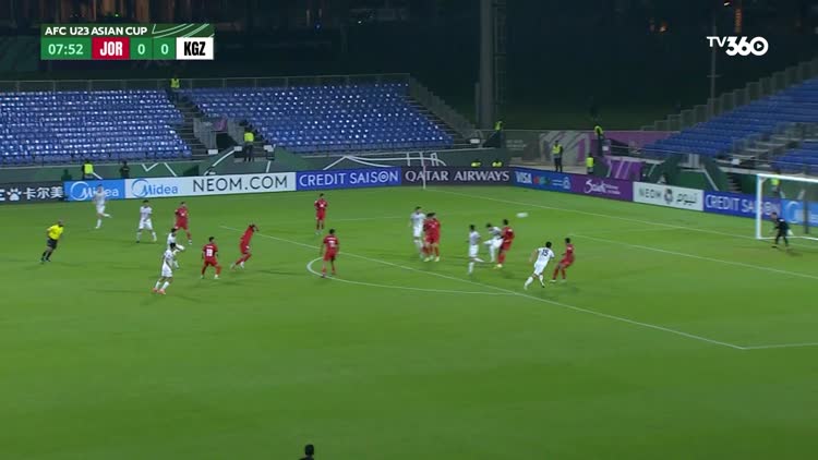Highlight U.23 Jordan 1-0 U.23 Kyrgtzstan: Đánh đầu đẳng cấp, lộ diện vé tứ kết thứ hai bảng A