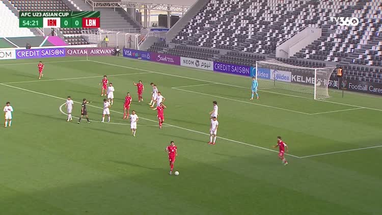 Highlight U.23 Iran 0-1 U.23 Li Băng: Ứng viên vô địch bị loại