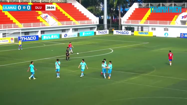 Highlight CĐ Công nghệ Quốc tế Lilama 2 (LILAMA2) 3-2 ĐH Đà Lạt (DLU) 4 phút bù giờ, 3 bàn được ghi