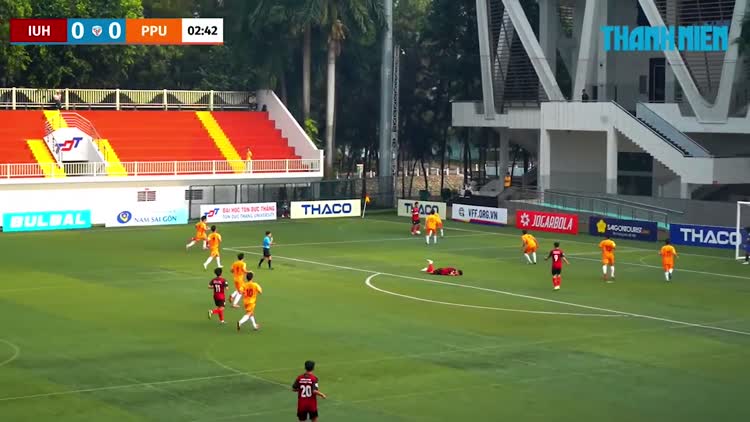 Highlight ĐH Công nghiệp TP.HCM (IUH) 2-0 ĐH Cảnh sát Nhân dân (PPU): Lốp bóng đẳng cấp như Totti