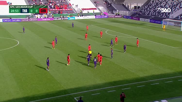 Highlight U.23 Thái Lan 0-0 U.23 Trung Quốc: Hòa nhạt nhòa, 'voi chiến' bị loại