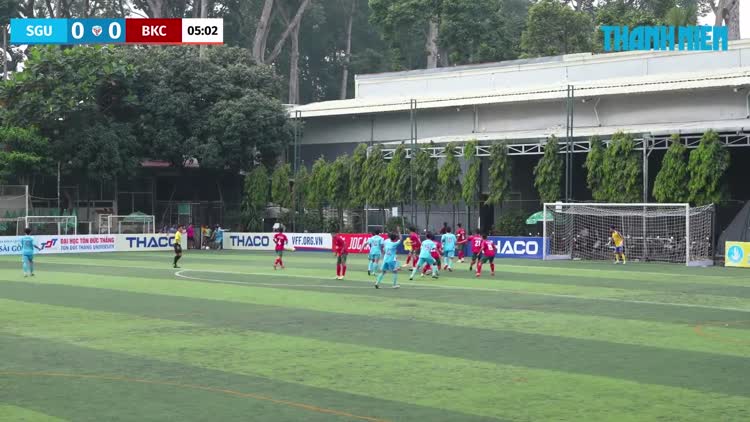 Highlight Trường ĐH Sài Gòn (SGU) 2-0 Trường CĐ Bách Khoa Sài Gòn (BKC): Hoàng Nhật lập cú đúp
