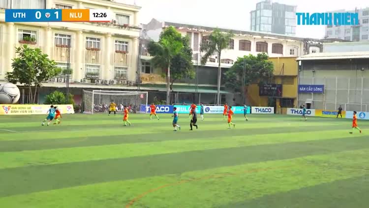 Highlight Trường ĐH Giao thông vận tải TP.HCM (UTH) 2-2 Trường ĐH Nông Lâm TP.HCM (NLU): Bàn thắng giây thứ 8