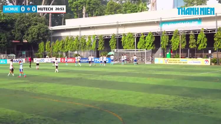 Highlight Trường ĐH Sư phạm TP.HCM (HCMUE) 0-2 Trường ĐH Công nghệ TP.HCM (HUTECH): Ngôi đầu