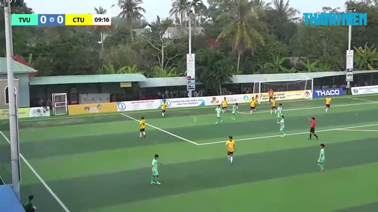 Highlight ĐH Trà Vinh (TVU) 1-1 ĐH Cần Thơ (CTU): Chia điểm tiếc nuối
