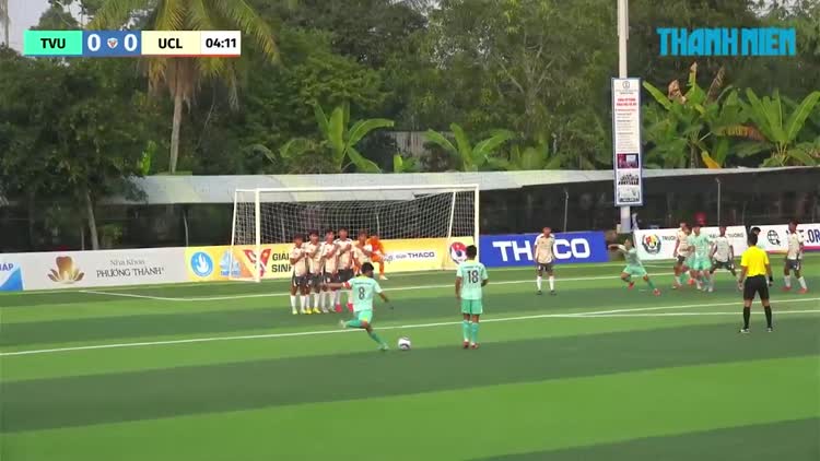 Highlight ĐH Trà Vinh (TVU) 2-1 ĐH Cửu Long (UCL): Bản lĩnh 'ông kẹ bóng đá miền Tây'