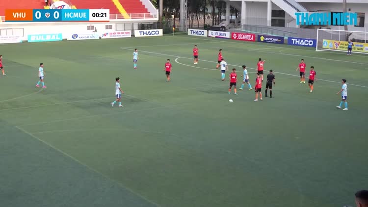 Highlight Trường ĐH Văn Hiến (VHU)  0-1 Trường ĐH Sư phạm TP.HCM (HCMUE): Cú sốc play-off