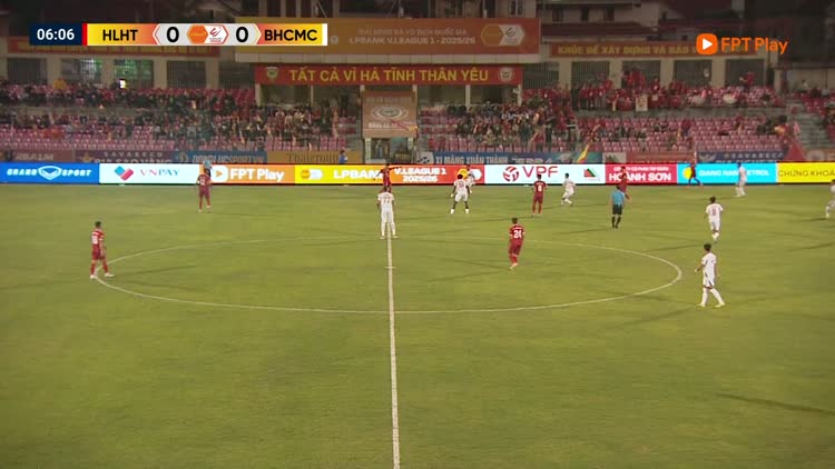 Highlight CLB Hà Tĩnh 0-0 CLB Becamex TP.HCM: Thế trận giằng co