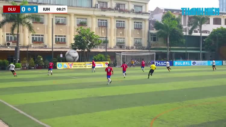Highlight Trường ĐH Đà Lạt (DLU) 0-7 Trường ĐH Công nghiệp TP.HCM (IUH): Cơn mưa bàn thắng