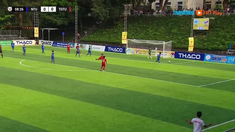 Highlight Trường ĐH Nha Trang 1-1 Trường ĐH Tôn Đức Thắng: Chủ nhà chờ phép màu