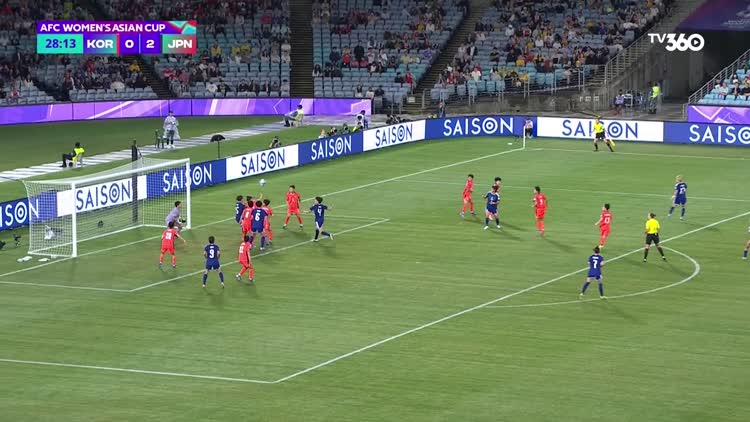 Highlight bán kết đội tuyển nữ Hàn Quốc 1-4 Nhật Bản: Sức mạnh vượt trội