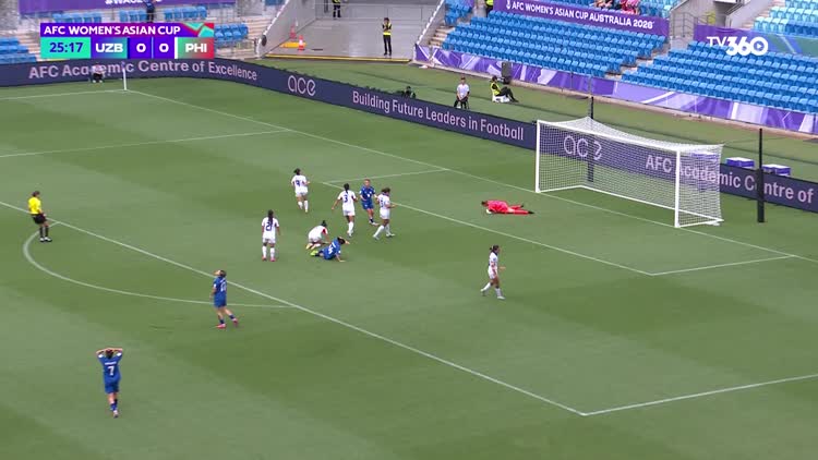 Highlight đội tuyển nữ Uzbekistan 0-2 Philippines: Vé vàng World Cup cho Đông Nam Á