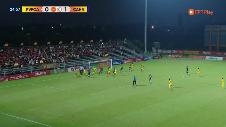 Highlight CLB PVF CAND 1-1 CLB Công an Hà Nội: Đình Bắc lập công