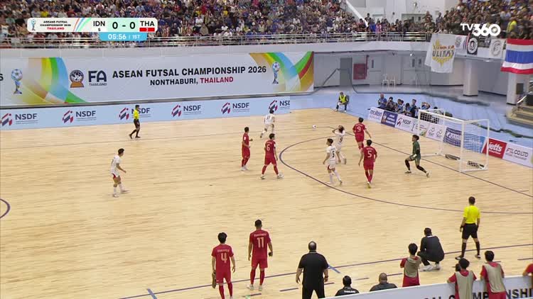 Highlight Thái Lan 2-1 Indonesia: Chủ nhà lên ngôi vô địch futsal Đông Nam Á 2026