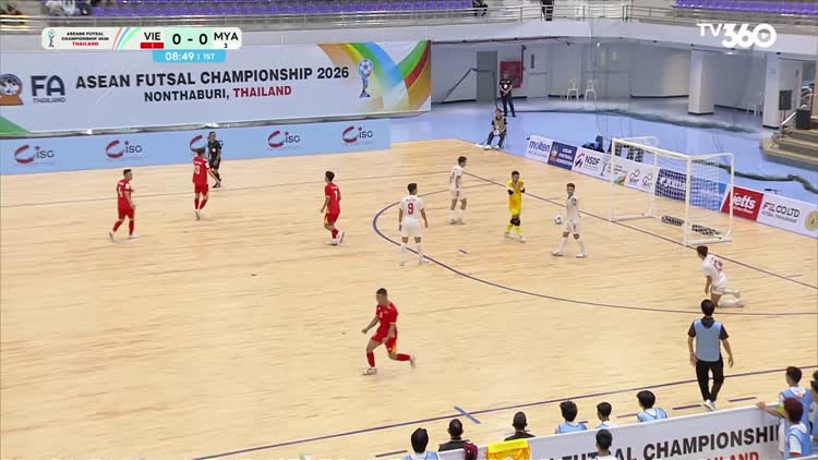 Highlight đội tuyển Việt Nam - Myanmar: Thắng giòn giã | Giải Futsal Đông Nam Á 2026