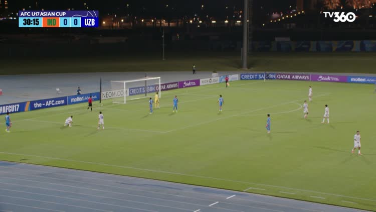 Highlight U.17 Ấn Độ 0-3 U.17 Uzbekistan: Trận đấu một chiều