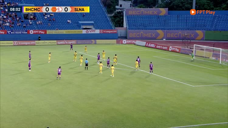 Highlight Becamex TP.HCM 0-1 SLNA: Vượt lên tốp an toàn
