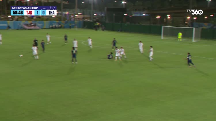 Highlight U.17 Tajikistan 2-0 U.17 Thái Lan: Bàn thắng siêu sớm