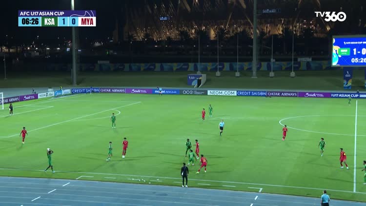 Highlight U.17 Ả Rập Xê Út 4-0 U.17 Myanmar: Chủ nhà vượt trội