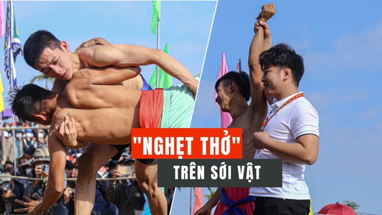 Sới vật kỳ lạ: không được ra đòn hiểm, làm đối thủ 'lấm lưng, trắng bụng' là thắng