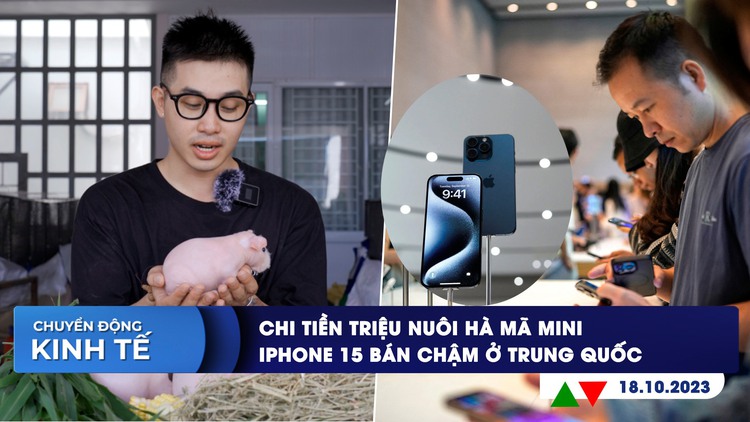 CHUYỂN ĐỘNG KINH TẾ ngày 18/10: Chi tiền triệu nuôi hà mã mini | iPhone 15 bán chậm ở Trung Quốc