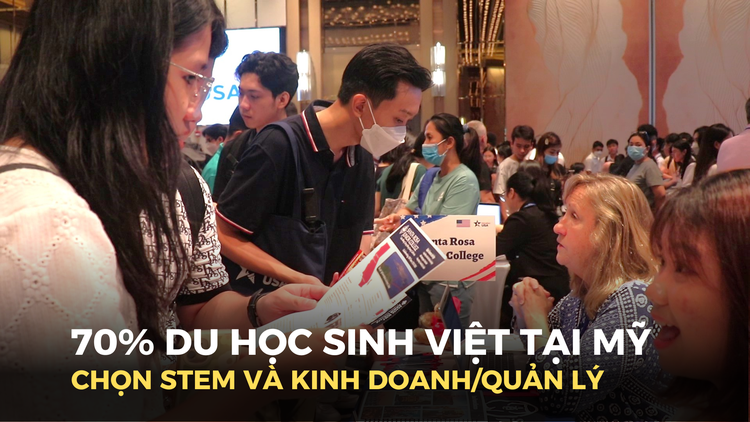 Hơn 70% du học sinh Việt tại Mỹ chọn ngành STEM và kinh doanh/quản lý