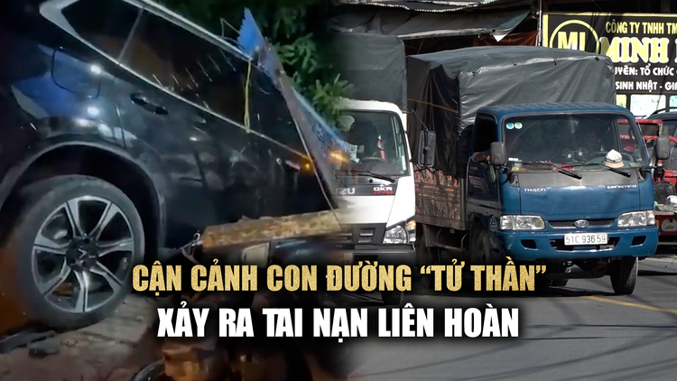 Lạnh gáy với những pha lấn làn, vượt ẩu tại con đường vừa xảy ra tai nạn liên hoàn