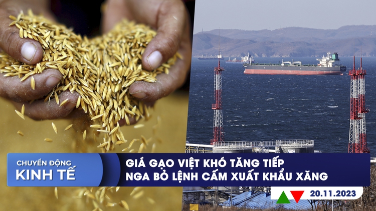 CHUYỂN ĐỘNG KINH TẾ ngày 20.11: Giá gạo Việt khó tăng tiếp | Nga bỏ lệnh cấm xuất khẩu xăng