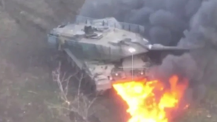 Ukraine tiếp tục mất nhiều xe tăng Leopard trước hỏa lực Nga