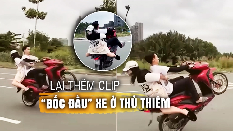 Lại xuất hiện clip 'biểu diễn' xe tại Thủ Thiêm sau vụ Ngọc Trinh