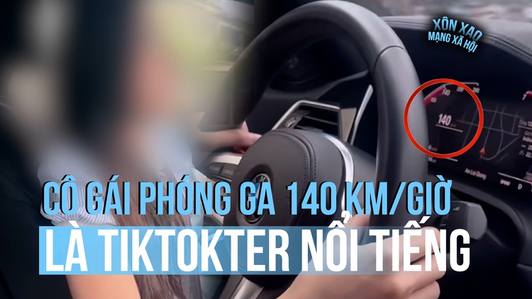 Cô gái TikToker chạy xe BMW 140 km/giờ bị mời làm việc