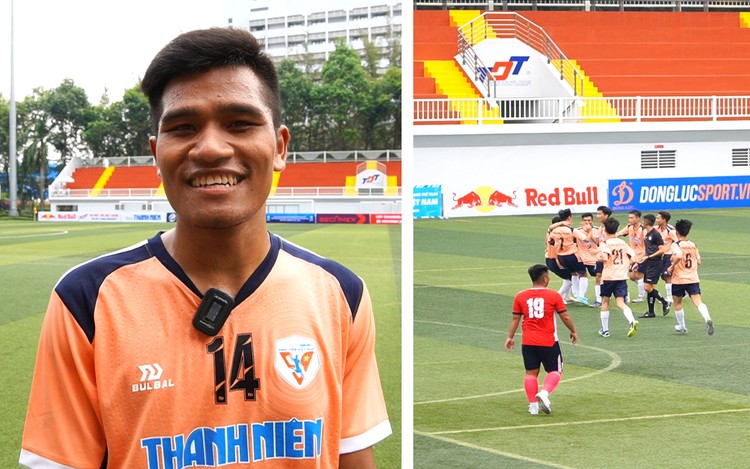 Cầu thủ người Lào ghi bàn đầu tiên tại giải Thanh Niên Sinh viên VN học ngành gì?