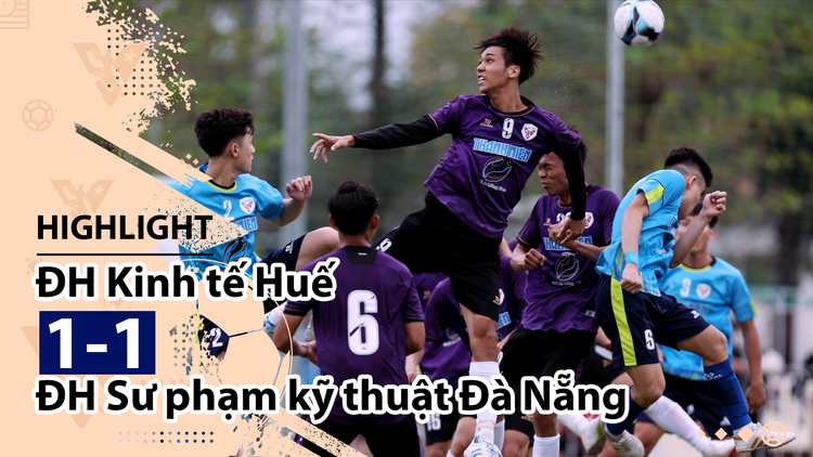 Highlight | ĐH KT Huế 1-1 ĐH SPKT Đà Nẵng | Giải bóng đá TNSVVN