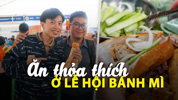 Ăn thoả thích ở lễ hội bánh mì Việt Nam, nhiều gian hàng phát miễn phí