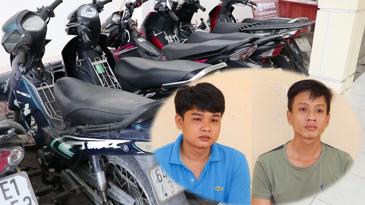 Hai thanh niên tuổi teen ‘đá nóng’ 9 xe máy ở miền Tây