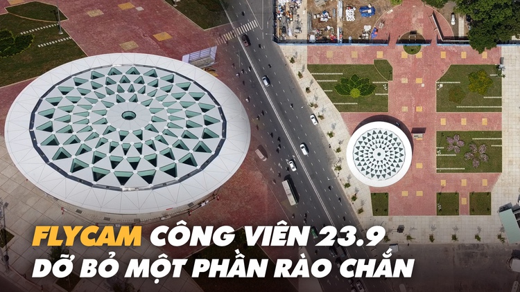 [FLYCAM] Công viên 23.9 được dỡ rào chắn, lộ ra điểm check-in thú vị trung tâm TP.HCM